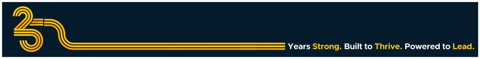 Sunco 25 years of experience banner